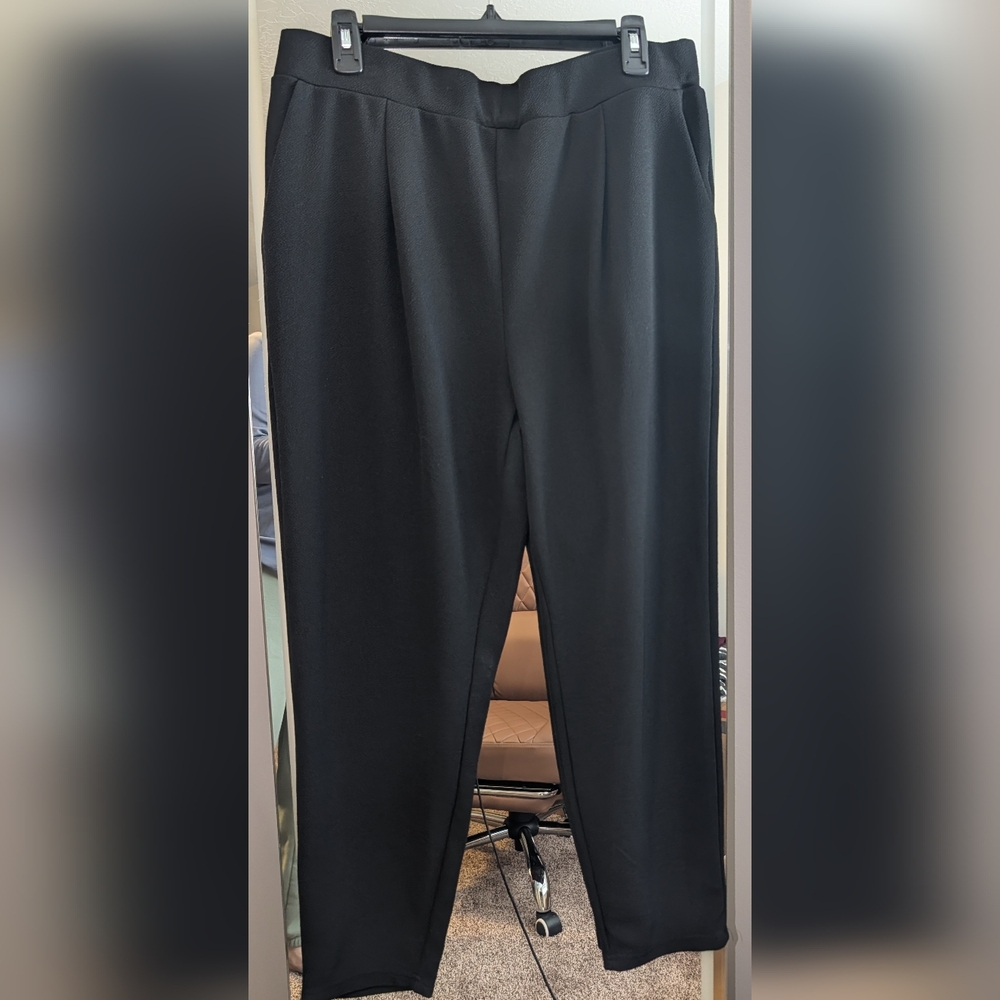 Classic Black Women's Wide-Leg Pants